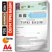 Karakutu Yayınları Yds Almanca 2026/1 Yabancı Dil Sınavı Ösym Tıpkı Basım Çıkmış Soru Deneme Kitapçığı (E-Yds Uygun)