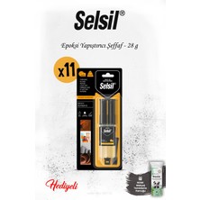 11 Adet Selsil Epoksi Yapıştırıcı Şeffaf, Rosıe