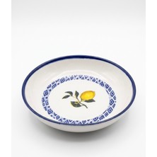 Maia Porselen 18 cm 6lı Limon Desenli  Yemek Tabağı Seti