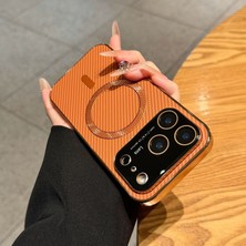 Alstrap Iphone 17 Pro Magsafe Uyumlu Kamera Korumalı Karbon Desenli Telefon Kılıfı