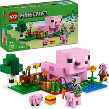 LEGO ® Minecraft® Yavru Domuz Evi 21268 - 7+ Çocuklar Için Yaratıcı Oyuncak Yapım Seti (238P)