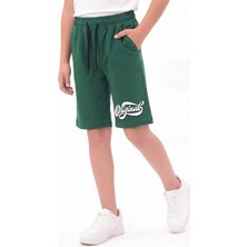Fyk Kids Original Baskı Detaylı Beli Lastikli Çift Cepli Yazlık Erkek Çocuk Kapri