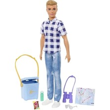 Barbie Ken Kampa Gidiyor Oyun Seti Ken ve Aksesuarları, 3 Yaş ve Üzeri Için Oyuncak HHR66