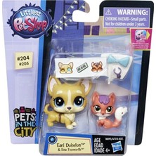 Littlest Pet Shop Miniş ve Yavrusu Earl Duketon,ena Foxworth Minişler Pet Shop Orijinal Minişler Lps