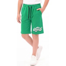 Fyk Kids Original Baskı Detaylı Beli Lastikli Çift Cepli Yazlık Erkek Çocuk Kapri