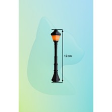 Aysluka Minyatür Sokak Lambası 12 Cm, Sokak Lambası Maketi (Işıksız)