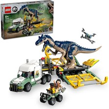 LEGO ® Jurassic World Dinozor Görevleri: Allosaurus Taşıma Kamyonu 76966- 8+ Oyuncak Yapım Seti (588