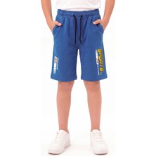Fyk Kids Sports Baskı Detaylı Beli Lastikli Çift Cepli Yazlık Erkek Çocuk Kapri