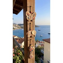 Fi Hediyelik Şans Talih Bolluk Koruma Özgürlük Bereket Sadakat Temalı Seramik Balkon Bahçe Ağaç Teras Duvar Süsü Sembolleri Seti