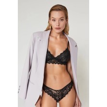 Ales Butik 551 Marlin Siyah Dantelli Bralet Takım