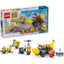 LEGO ® Despicable Me 4 Minyonlar ve Muz Araba 75580 – 6+ Çocuklar Için Yaratıcı Oyuncak Yapım Seti (