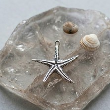 Ebrar Silver Gümüş Denizyıldızı Kolye Ucu 925 Ayar Gümüş Deniz Yıldızı Unisex Kolye Ucu