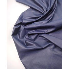 Kumaş Parça Lacivert Tafta Görünümlü Dokuma Kumaş Ince Yumuşak Parlak Abiyelik & Astarlık 140X120CM