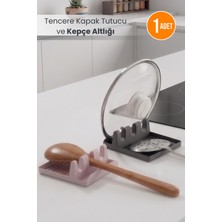 Orvila Tencere Kapak Tutucu ve Kepçe Altlığı - Kaşıklık