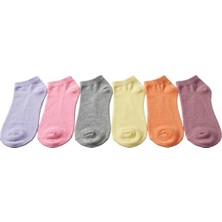 Royam Mosaic 6 Çift Bambu Kadın Patik Extra Soft Parfümlü Çorap Seti 36 - 40 No