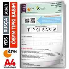 Karakutu Yayınları Yds Rusça 2026/1 Yabancı Dil Sınavı Ösym Tıpkı Basım Çıkmış Soru Deneme Kitapçığı (E-Yds Uygun)