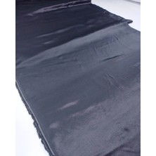 Kumaş Parça Siyah Keten Karışımlı Saten Viskon Kumaş Dökümlü Parlak Dolgun Abiyelik & Elbiselik 150X250CM