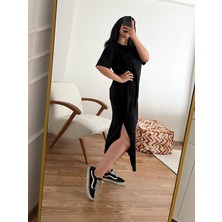 NN Sister Yırtmaçlı Basic Elbise