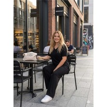 Asel Büyük Beden Likralı Penye Kumaş Yandan Yırtmaçlı 2\'li Şık Tunik Alt-Üst Takım