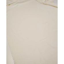 Kumaş Parça Krem Ekru Viskon Karışımlı Dokuma Kumaş Dolgun Esnek Yumuşak Elbiselik & Pantolonluk 120X220CM
