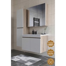 Teta Home Tokyo 65 cm Mdf Banyo Dolabı Seti + Boy Dolabı