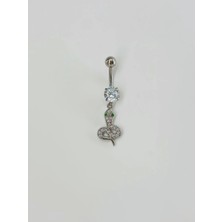 Uray Store Yılan Detaylı Göbek Piercing - PG0078