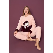 Asel Kadın Peluş Pijama Takımı