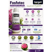 Target Fosfotec 5-20-0+Me Çiçeklendirici ve Köklendirici Sıvı Gübre 1 Litre