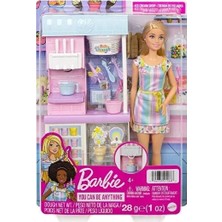 Barbie HCN46 Barbie Dondurma Dükkanı Oyun Seti, Barbie Ben Büyüyünce