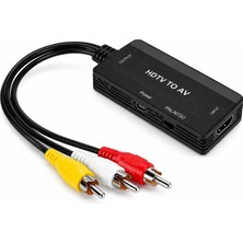 Microcase Hdtv To Av Rca Dönüştürücü 1080P HDMI To Rca Çevirici Adaptör AL5745