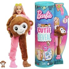 Barbie Cutie Reveal Bebekler Tropikal Orman Serisi Maymun HKR01
