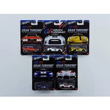 Hot Wheels 2024 Gran Turismo 5'li Özel Set Model Arabalar ( Nissan Gt-R, Toyota Supra, Mustang, Bmw,