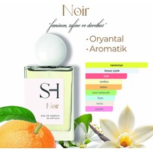 Sh Fragrances Noir Edp Kadın Parfüm | Oryantal-Aromatik | Portakal Çiçeği-Yasemin-Zencefil | BAL-VANILYA,50ML