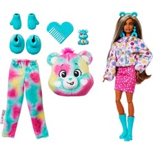Barbie Cutie Reveal Sevimli Ayıcıklar Bebek ve Aksesuarları, Mutlu Ayıcık ve 10 Sürpriz JFV62