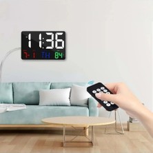 Dress Art D.art And Tech Dijital Duvar Saati Renkli Hd LED Ekran 25X16 cm Tarih Gün Sıcaklık Alarm USB  Dekoratif