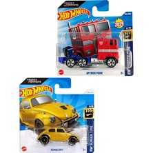 Hot Wheels 2 Araç Hot Wheels Set Transformers - Bumblebee & Optimus Prime (1/64)