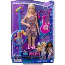 Barbie Büyük Şehir Büyük Hayaller Serisi Malibu Şarkıcı Bebek Renkli Desenli GYJ23