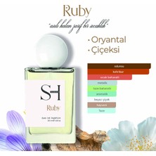 Sh Fragrances Ruby Unisex Parfüm | Oryantal-Çiçeksi | Safran-Yasemin | Amberwood-Şeker-Sedir 50ML