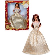 Barbie 2025 Mutlu Yıllar Bebeği Koyu Kahverengi Saçlı JBH97