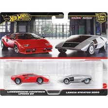 Hot Wheels 1:64 Hot Wheels Premium Car Culture 2'li Paket HBL96 - Lamborghini Countach LP5000 Qv ve