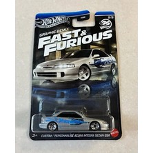Hot Wheels Fast & Furious 1:64 Metal Diecast Custom Acura Integra Sedan Gsr Grafik Temalı Araba