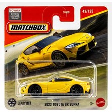 Hot Wheels Matchbox 2023 Toyota gr Supra Sarı Diecast 1:64 Model Araba