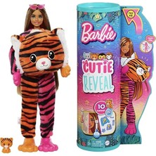 Barbie Cutie Reveal Bebekler Tropikal Orman Kaplan Serisi Oyun Seti