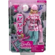 Barbie Snowboard Sporcusu Bebek HCN32