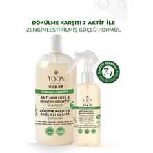 Yoon Hızlı Saç Uzaması, Dökülme Kaşıtı, 7 Aktifli Biberiyeli Saç Bakım Suyu 200 ml + Biberiyeli Şampuan 400ml