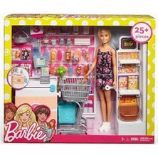 Barbie Süpermarkette Oyun Seti