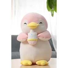 Miniso Lisanslı Penguen Peluş Oyuncak Pastel Tonlar – Yumuşak Uyku Arkadaşı 25 cm