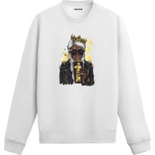 Colermi Cool Kadın ve Içecek Baskılı Sweatshirt