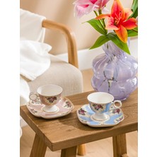 Lcw Home Karışık Baskılı Porselen Kahve Fincan Takımı 100 ml