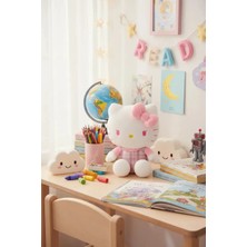 Miniso Sanrio Lisanslı Hello Kitty Peluş Oyuncak 35 cm – Oturan Yumuşacık Fiyonklu Tasarım
